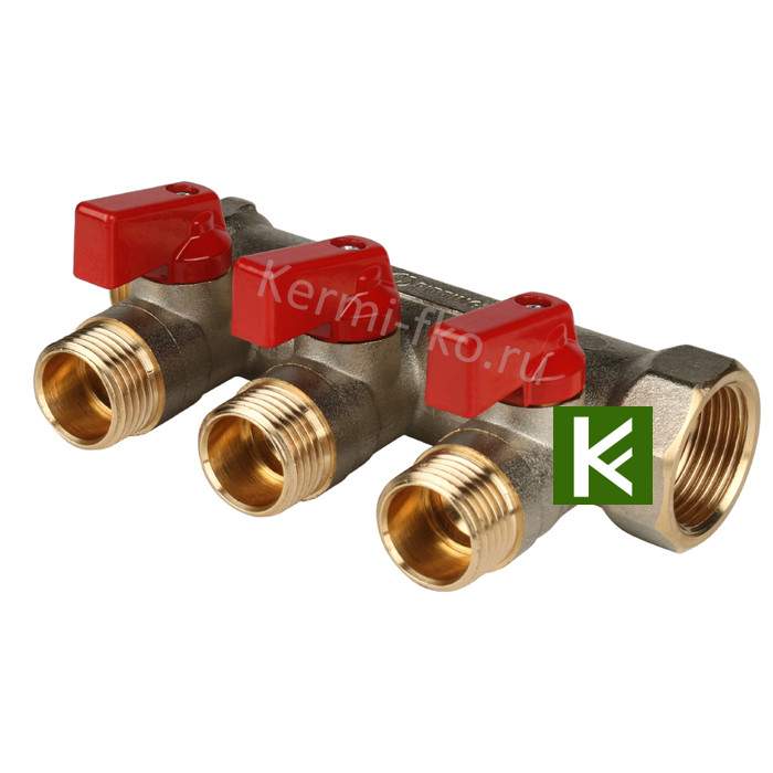 Коллектор никелированный STOUT SMB 6200 341204